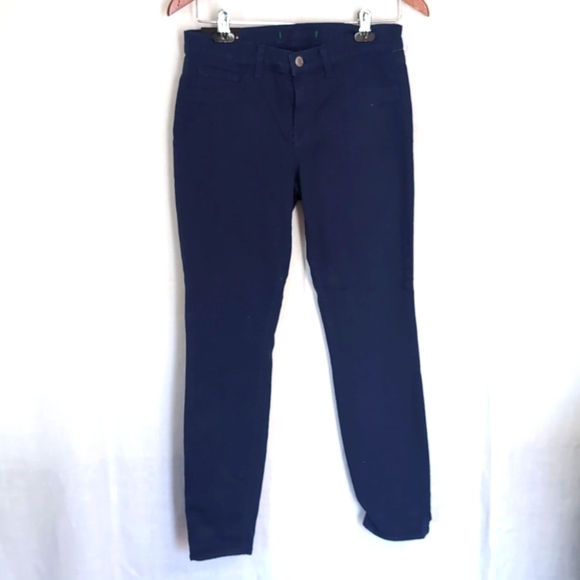 J Brand Navy Blue Midrise Vesper Capri Skinny Leg Size 28 - Picture 1 of 8